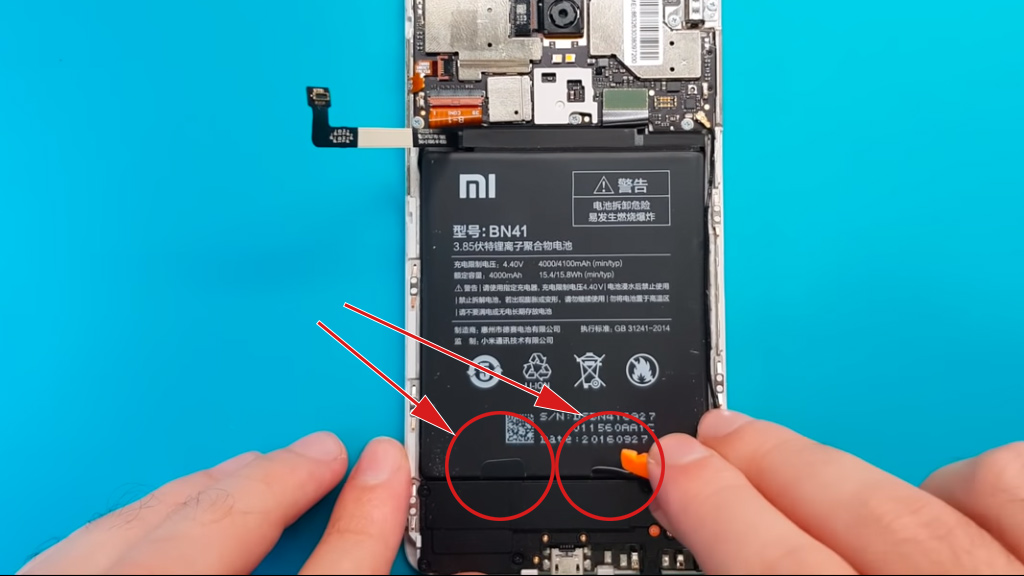 Xiaomi Redmi Note Pro Замена Аккумулятора