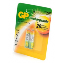 Аккумуляторы GP AАA 1000mah 100AAAHC 2шт