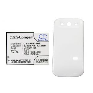 Аккумулятор CameronSino для Samsung Galaxy S3 i9300 (EB-L1G6LLUC) 3300mah белый