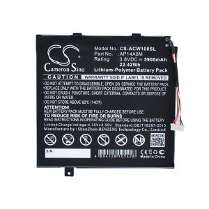 Аккумулятор CameronSino для Acer Aspire Switch 10, Iconia Tab 10 5900mah
