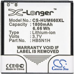 Аккумулятор CameronSino для Huawei U8815, Ascend G300 (HB5N1) 1800mAh