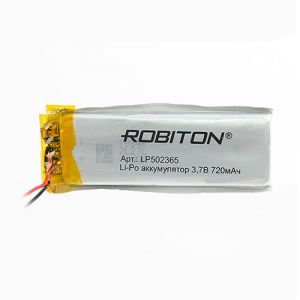 Аккумулятор универсальный 5 x 21 x 66mm 720mah