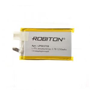 Аккумулятор универсальный 5 x 37 x 59mm 1250mah без защиты