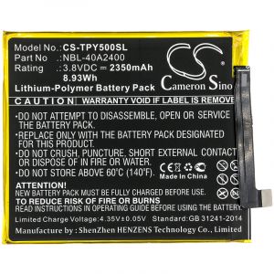Аккумулятор CameronSino для TP-LINK Neffos Y5s (TP804A) 2350mah