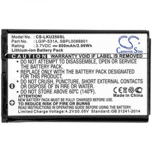 Аккумулятор CameronSino для LG LGIP-531A 800mah