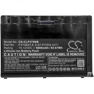 Аккумулятор CameronSino для CLEVO p370em (P370BAT-8) 5600mah