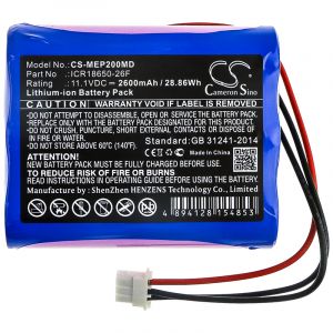Аккумулятор CameronSino для MEDICAL ECONET Compact 2 2600mAh