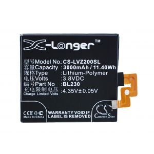 Аккумулятор CameronSino для Lenovo Vibe Z2 (BL230) 3000mah