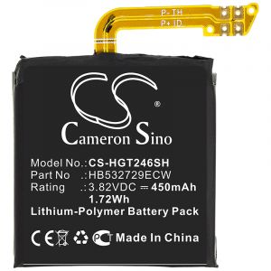 Аккумулятор CameronSino для Huawei GT2 46mm (HB532729ECW) 450mah