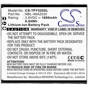 Аккумулятор CameronSino для TP-LINK Neffos Y5L (NBL-46A2020) 1800mah