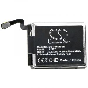 Аккумулятор CameronSino для Apple Watch Series 5 40mm (A2277) 240mah