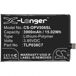 Аккумулятор CameronSino для Alcatel 5V (TLP038C7) 3900mah