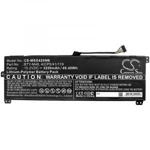 Аккумулятор CameronSino для MSI Modern 14 A10RB, MECHREVO S1 (BTY-M48) 3250mah