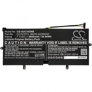 Аккумулятор CameronSino для ASUS Chromebook Flip c302 (C21N1613) 4800mah