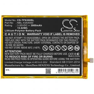 Аккумулятор CameronSino для TP-LINK Neffos X20, X20 Pro (NBL-43A4000) 3900mAh
