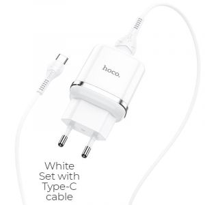 Зарядное устройство HOCO N3 Special, 3A, белый, кабель Type-C