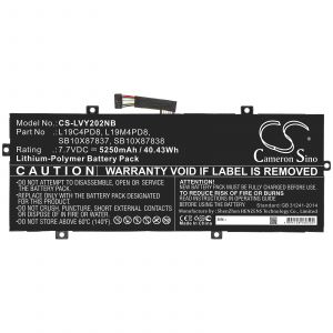 Аккумулятор CameronSino для Lenovo Yoga Duet 7, Duet 2020 (L19C4PD8) 5250mAh