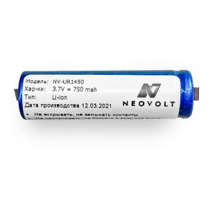 Аккумулятор Neovolt для Panasonic, Braun UR14500 850mAh