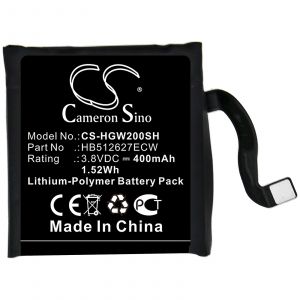 Аккумулятор CameronSino для HUAWEI Watch 2 4G, Watch 2 Pro 4G (HB512627ECW) 400mAh
