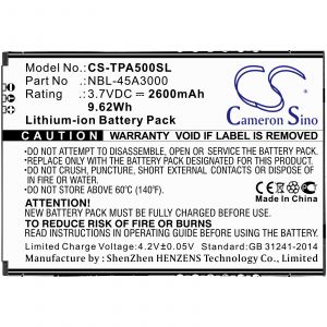 Аккумулятор CameronSino для TP-LINK Neffos A5, TP7032A (NBL-45A3000) 2600mah