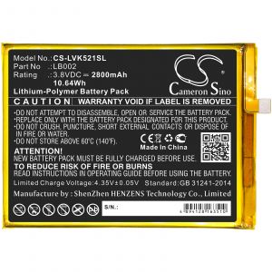 Аккумулятор CameronSino для Lenovo K520, S5, K520T Pro (LB002) 2800mah