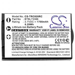 Аккумулятор CameronSino для URC MXHP-R500, R100, TRC-1080 (BTBL73386) 1700mah
