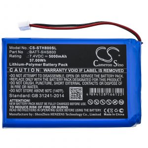 Аккумулятор CameronSino для Siglent SHS1000, SHS800 (BATT-SHS800) 5000mAh