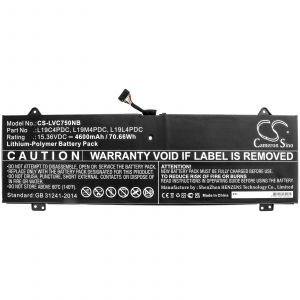 Аккумулятор CameronSino для Lenovo Yoga C750 14 ITL, Yoga 7 14 ITL5 (L19C4PDC) 4600mAh