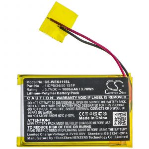 Аккумулятор CameronSino для Wacom Express Key Remote 1000mAh