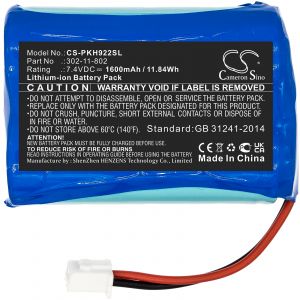 Аккумулятор CameronSino для Peaktech P9022 (302-11-802) 1600mAh