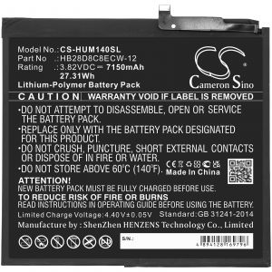 Аккумулятор CameronSino для Huawei MatePad 10.4 (2020) (HB28D8C8ECW-12) 7150mAh
