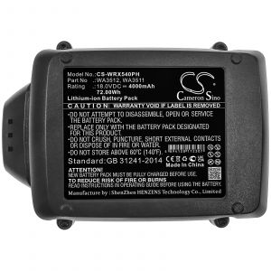 Аккумулятор CameronSino для Worx WG151, WG540E, Rockwell RD2865 (WA3512) 4000mah