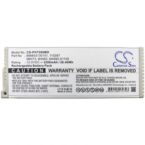 Аккумулятор CameronSino для Philips Pagewriter Trim I, Trim II, Trim III (M6473) 2200mah