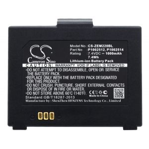Аккумулятор CameronSino для Zebra EM 220, EM220II (P1002512) 1000mAh