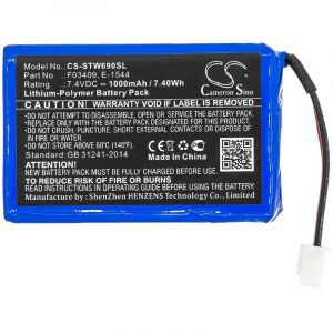 Аккумулятор CameronSino для Satlink WS-6908, WS-6909, WS-6912 (F03409) 1000mah
