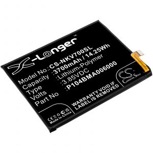 Аккумулятор CameronSino для Nokia V730, TA-1322 (P104BMA006000) 3700mah