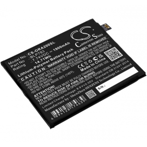 Аккумулятор CameronSino для OPPO Reno Ace2, Ace2 (2020) (BLP783) 1900mah