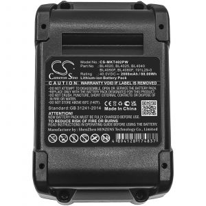 Аккумулятор CameronSino для Makita 40V MAX XGT, W001G (BL4020) 2000mah