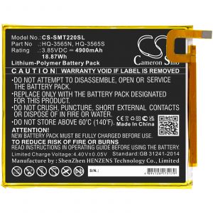Аккумулятор CameronSino для Samsung Galaxy Tab A7 Lite 8.7 (2021), SM-T225N (HQ-3565N) 4900mah