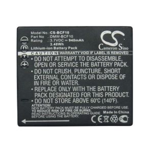 Аккумулятор CameronSino для Panasonic Lumix DMC-FP8 серии, Lumix DMC-FX60 серии (DMW-BCF10) 940mah
