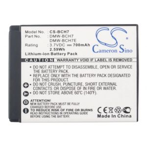 Аккумулятор CameronSino для Panasonic Lumix DMC-FP1, Lumix DMC-FP3 серии (DMW-BCH7) 690mAh
