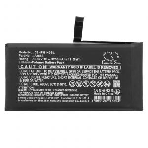 Аккумулятор CameronSino для Apple iPhone 14 (A2863) 3250mah