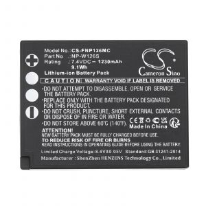 Аккумулятор CameronSino для FujiFilm FinePix HS30, HS33EXR (NP-W126) 1230mah