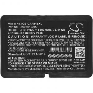 Аккумулятор CameronSino для Chauvin Arnoux C.A 6116N, C.A 6117 (693942A00) 6800mah