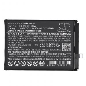 Аккумулятор CameronSino для Honor X50i 5G, CRT-AN00 (HB416594EGW) 4400mah