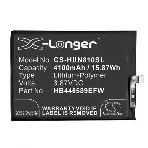 Аккумулятор CameronSino для Huawei Nova 10Z, Nova 8 SE (HB446589EFW) 4100mah
