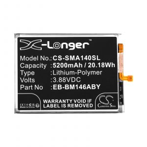 Аккумулятор CameronSino для Samsung Galaxy M14, Galaxy M14 5G (EB-BM146ABY) 5200mah