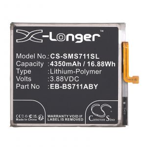 Аккумулятор CameronSino для Samsung Galaxy S23 FE, Galaxy S23 FE 5G (EB-BS711ABY) 4350mah