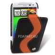 чехол HTC Sensation XL / Runnymede / G14 - Jacka Type Special Edition черный с оранжевой полосой