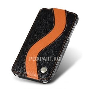 Чехол HTC Sensation XL - Special Edition черный с оранжевым